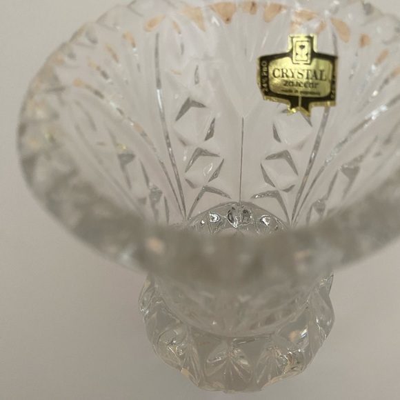 VINTAGE Zajecar 24% Lead Crystal Yugoslavia Elegant & Classy Toothpick Holder - Picture 7 of 10